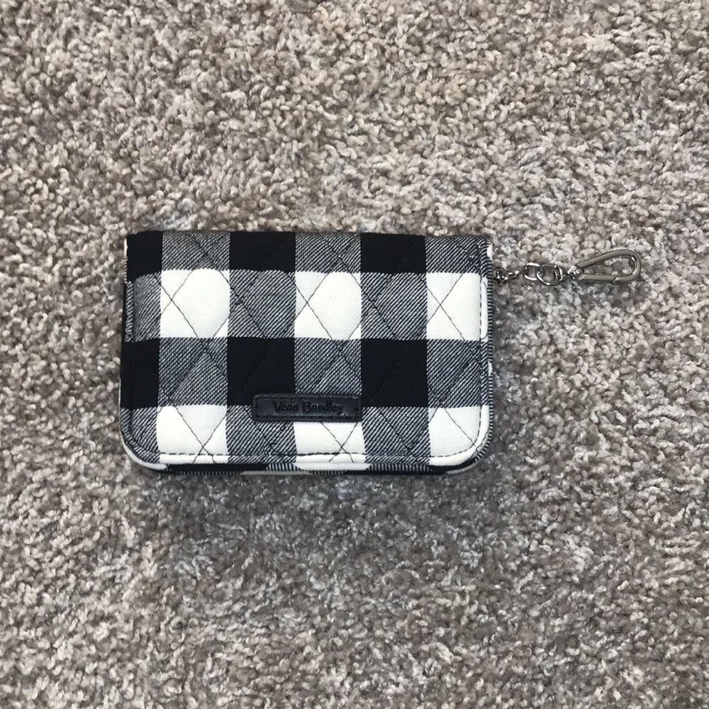 Small Vera Bradley Bifold Wallet, checkered wallet